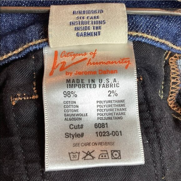 Citizens Of Humanity Dita Petite Bootcut Jeans Size 30 Mid-Rise Stretch Denim Ma - Picture 13 of 13
